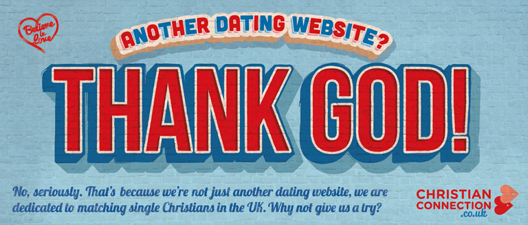 Advertising Poster - Another Dating Website? Thank God!
