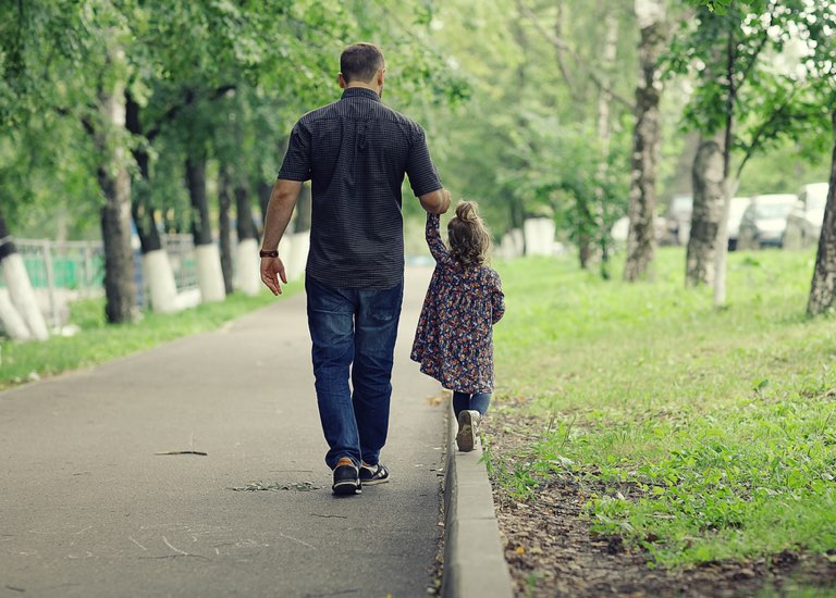 Father with child