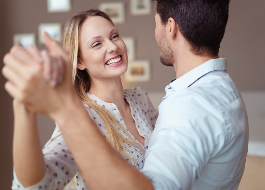 Couple dancing together