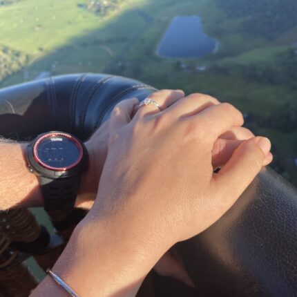 Jordan says yes to Josh's hot air balloon proposal - Christian Connection blog