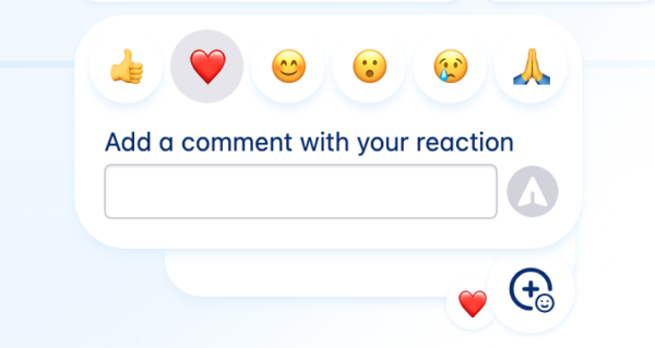 New feature on Christian Connection! Profile and photo reactions - how to leave an emoji reaction