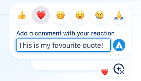 New feature on Christian Connection! Profile and photo reactions - how to leave a message