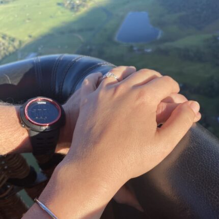 Jordan and Josh's hot air balloon proposal - Christian Connection blog