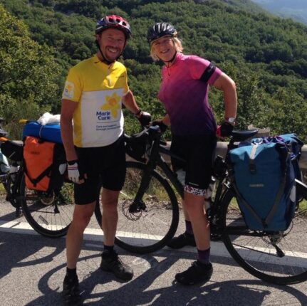The A-Z of #MetOnCC date ideas from real life couples - Christian Connection blog - Martine and Rob cycling