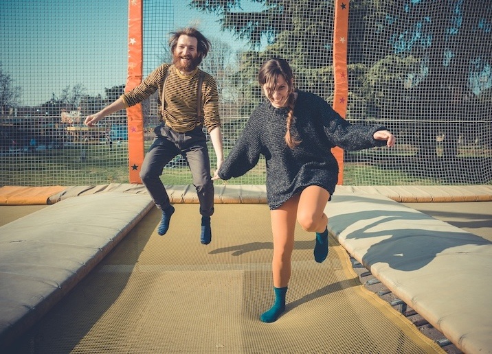 9 active date ideas to energise your connection - Christian Connection blog - trampolining