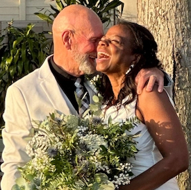 Rhonda and Russell on their wedding day - Christian Connection blog